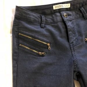 Zara jeans with zippers